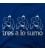TRES A LO SUMO