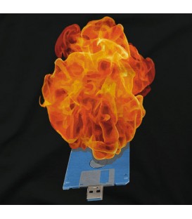 Diskette On Fire